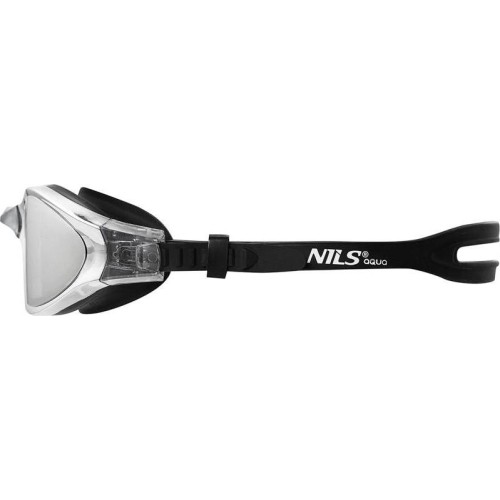 NQG180MAF CZARNE OKULARY PŁYWACKIE NILS AQUA