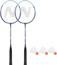NRZ210 ALUMINIOWY ZESTAW RAKIET DO BADMINTONA + 3 LOTKI + POKROWIEC 1/2 NILS