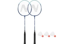 NRZ210 ALUMINIOWY ZESTAW RAKIET DO BADMINTONA + 3 LOTKI + POKROWIEC 1/2 NILS
