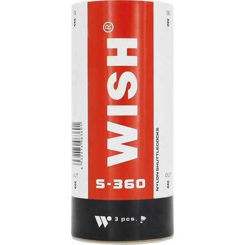 Nylonowe piórka do badmintona Wish S-360 3szt.