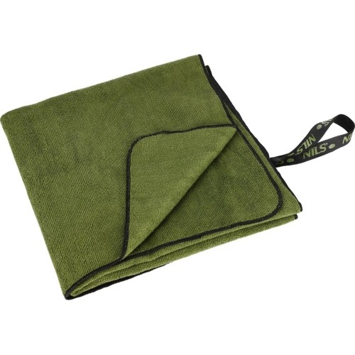 NCR15 MILITARY KHAKI MICROFIBER TOWEL 120x60 cm Nils Camp