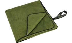 NCR15 MILITARY KHAKI MICROFIBER TOWEL 120x60 cm Nils Camp