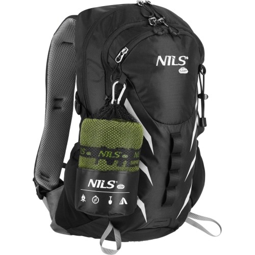 NCR15 MILITARY KHAKI MICROFIBER TOWEL 120x60 cm Nils Camp