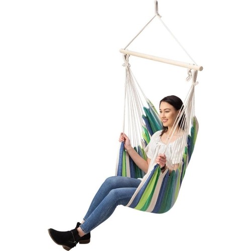 Fotel hamakowy brazylijski Hamak do siedzenia Siedzenie hamakowe Nils Camp NC3106 - Zielony