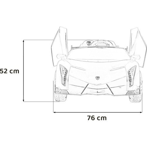 Pojazd elektryczny Lamborghini Veneno, biały