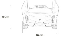 Pojazd elektryczny Lamborghini Veneno, biały
