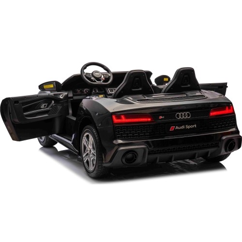 Pojazd elektryczny Audi Spyder R8 LIFT, czarny