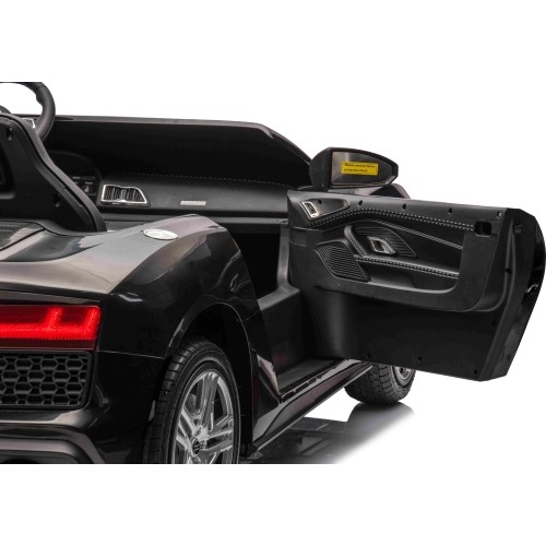 Pojazd elektryczny Audi Spyder R8 LIFT, czarny