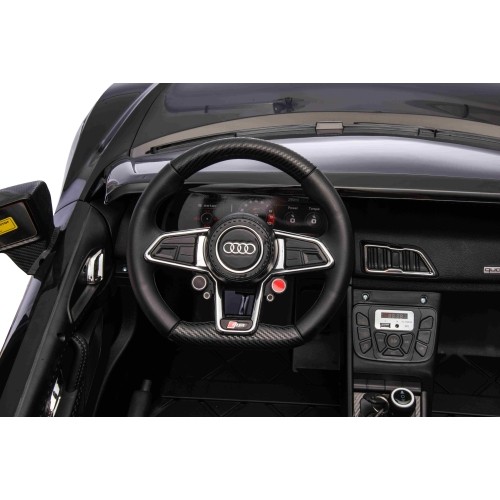 Pojazd elektryczny Audi Spyder R8 LIFT, czarny
