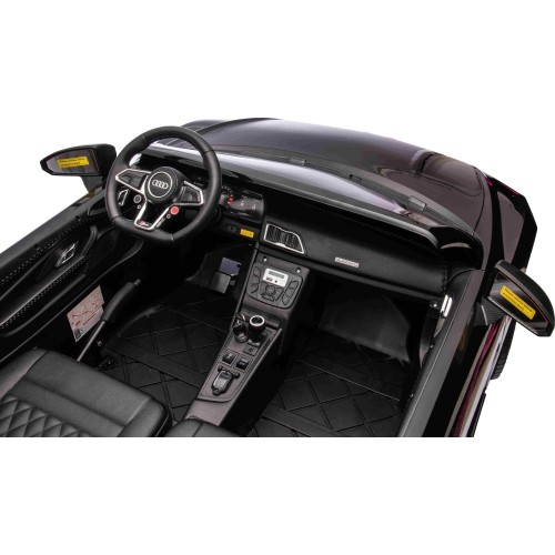 Pojazd elektryczny Audi Spyder R8 LIFT, czarny