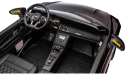 Pojazd elektryczny Audi Spyder R8 LIFT, czarny