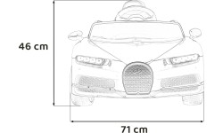 Pojazd elektryczny Bugatti Chiron Blue