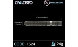 Rzutki Winmau Callisto 2 z końcówką ze stali wolframowej 90%