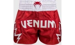 Spodenki Venum Inferno Muay Thai - czerwono-białe