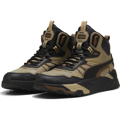 Buty męskie Puma Trinity Mid Hybrid, czarno-brązowe 393985 09
