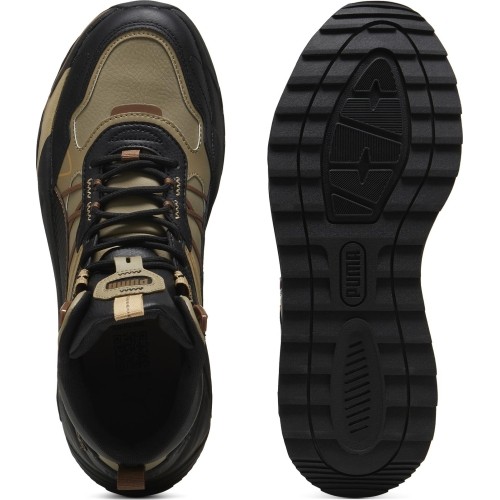 Buty męskie Puma Trinity Mid Hybrid, czarno-brązowe 393985 09
