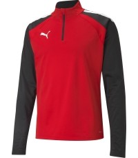 Bluza męska Puma TeamLiga 1/4 Zip Top Red Black 657236 01