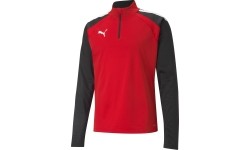 Bluza męska Puma TeamLiga 1/4 Zip Top Red Black 657236 01