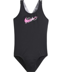 Nike Maudymosi Kostiumėlis Mergaitėms Nk G Lgo Tape Crossback Black NESSE726 001