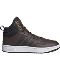 Buty sneakersy męskie Adidas Hoops 3.0 Mid WTR, brązowe GZ6680