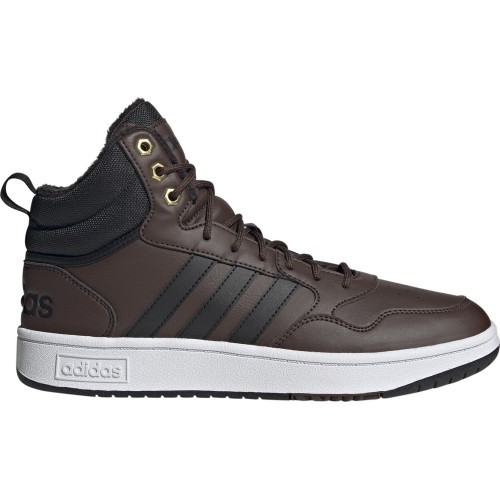 Buty sneakersy męskie Adidas Hoops 3.0 Mid WTR, brązowe GZ6680