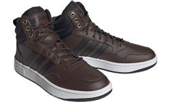 Buty sneakersy męskie Adidas Hoops 3.0 Mid WTR, brązowe GZ6680