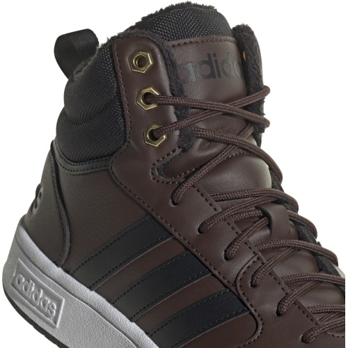 Buty sneakersy męskie Adidas Hoops 3.0 Mid WTR, brązowe GZ6680