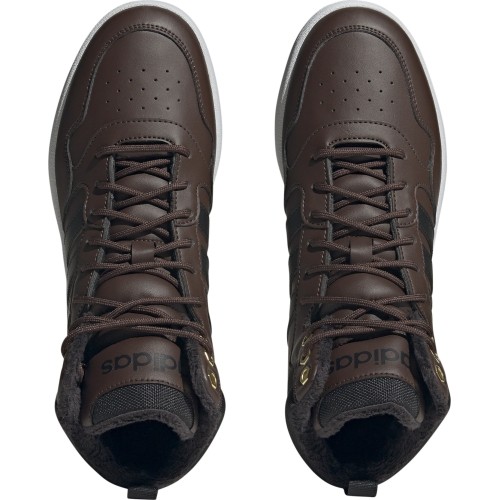 Buty sneakersy męskie Adidas Hoops 3.0 Mid WTR, brązowe GZ6680