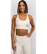 Damski biustonosz sportowy Venum Serpenti - kość słoniowa/burgund