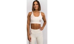 Damski biustonosz sportowy Venum Serpenti - kość słoniowa/burgund