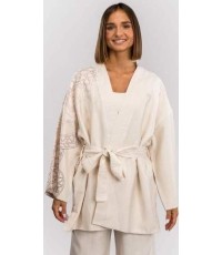 Kurtka damska Venum Serpenti - kość słoniowa/bordowy