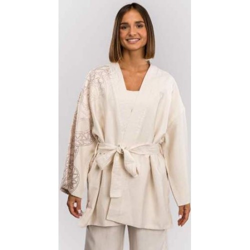 Kurtka damska Venum Serpenti - kość słoniowa/bordowy