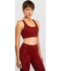 Damski biustonosz sportowy Venum Serpenti - bordowy/kość słoniowa
