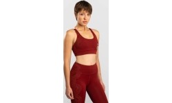 Damski biustonosz sportowy Venum Serpenti - bordowy/kość słoniowa