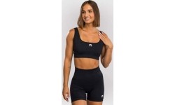 Długi biustonosz sportowy Venum Sculpt - czarny/biały