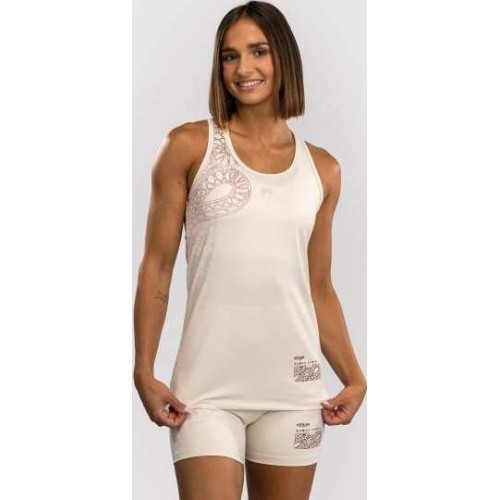 Podkoszulek damski Venum Serpenti - kość słoniowa/bordowy