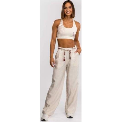 Spodnie damskie Venum Serpenti - kość słoniowa/bordowy