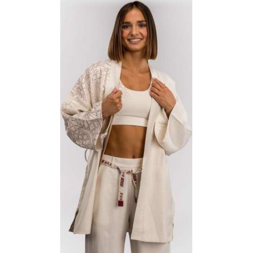 Kurtka damska Venum Serpenti - kość słoniowa/bordowy