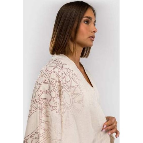 Kurtka damska Venum Serpenti - kość słoniowa/bordowy