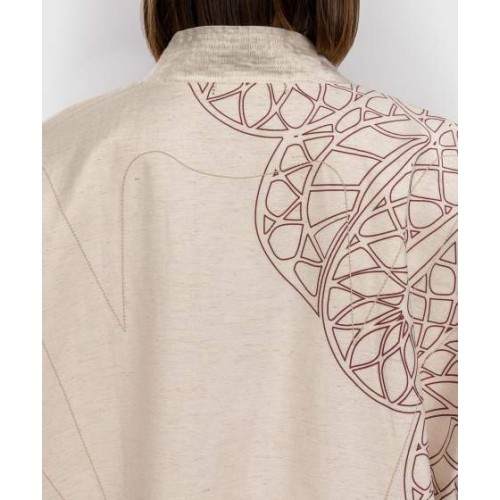 Kurtka damska Venum Serpenti - kość słoniowa/bordowy