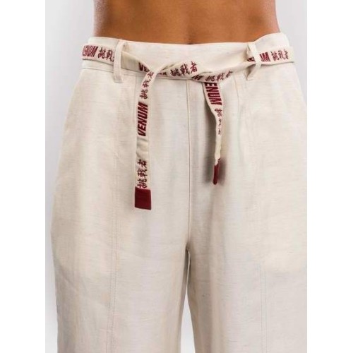 Spodnie damskie Venum Serpenti - kość słoniowa/bordowy