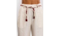 Spodnie damskie Venum Serpenti - kość słoniowa/bordowy