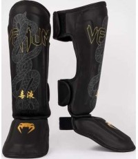 Nagolenniki Venum Serpenti - czarny/srebrny/złoty