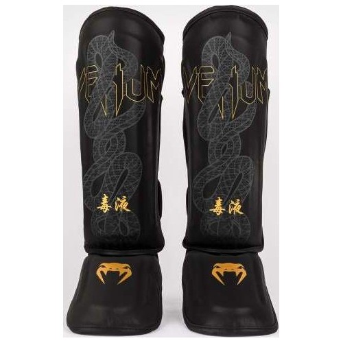 Nagolenniki Venum Serpenti - czarny/srebrny/złoty