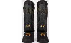 Nagolenniki Venum Serpenti - czarny/srebrny/złoty