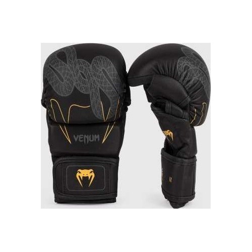 Rękawice sparingowe Venum Serpenti - czarny/srebrny/złoty