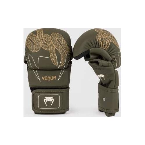 Rękawice sparingowe Venum Serpenti - khaki/brąz/kość słoniowa