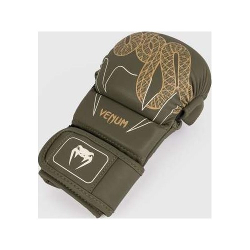 Rękawice sparingowe Venum Serpenti - khaki/brąz/kość słoniowa
