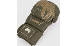 Rękawice sparingowe Venum Serpenti - khaki/brąz/kość słoniowa