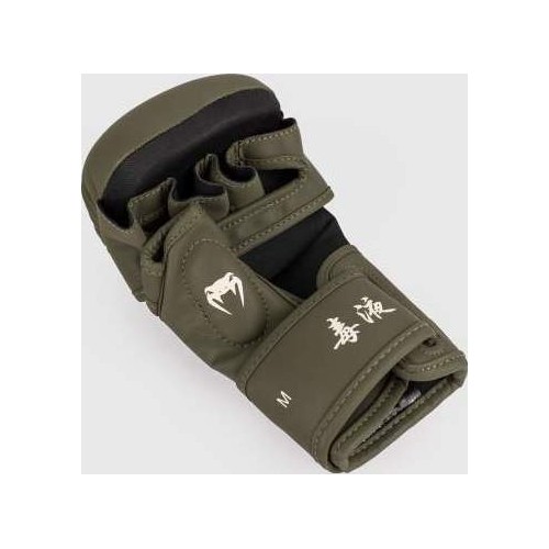 Rękawice sparingowe Venum Serpenti - khaki/brąz/kość słoniowa